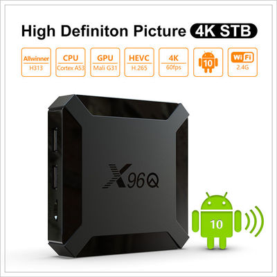 X96Q Smart Allwinner OTT Android TV Box H313 Quad Core 2GB 16GB Spraakbesturing