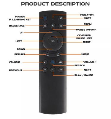 Multifunctionele IR Leren Bluetooth Voice Afstandsbediening DC 2.2v-3.6v