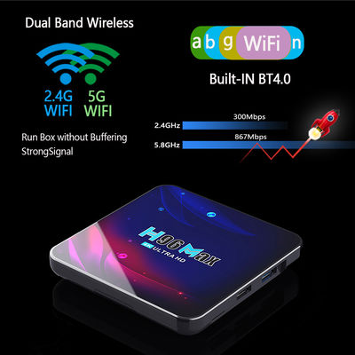 OTT H96 MAX Smart Mini-tv-box Rockchip RK3318 DDR4 8 gb 64 gb