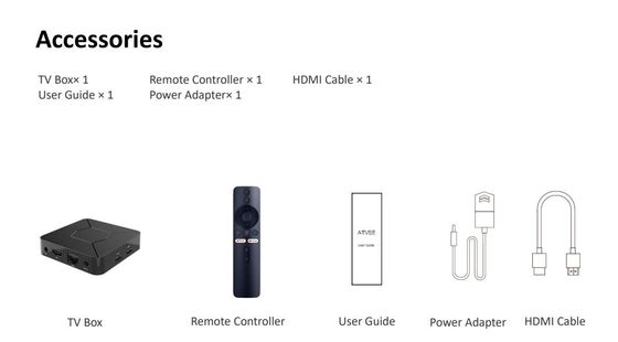 Google-de Doos4k OTT Doos Android 10,0 Internet-de Doos HD H.265 4K van TV van TV