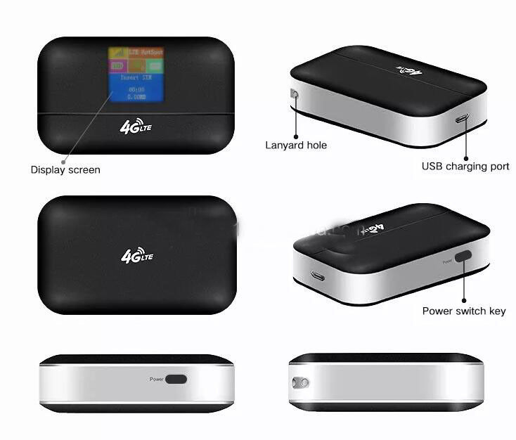 Mobiele hotspot 150 Mbps wifi-router 4G Lte-modemrouter MIFIS ontgrendeld vak met simkaartsleuf