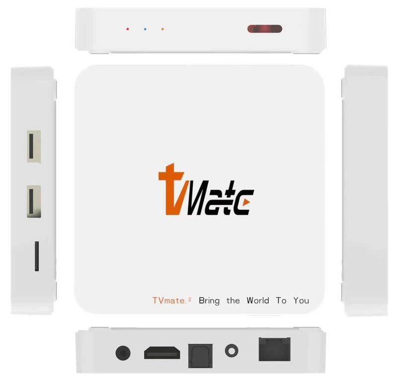 Vierling-kern schors-A53 Android OTT de Stromende Doos van TV met Uitzetbaar Geheugen tot 128GB